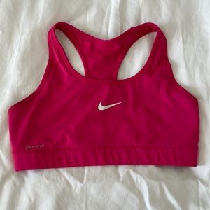 Hot Pink Nike Dri Fit Sports Bra